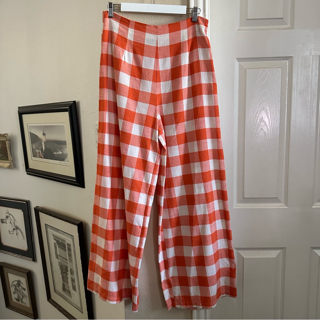 Orange Picnic Pants